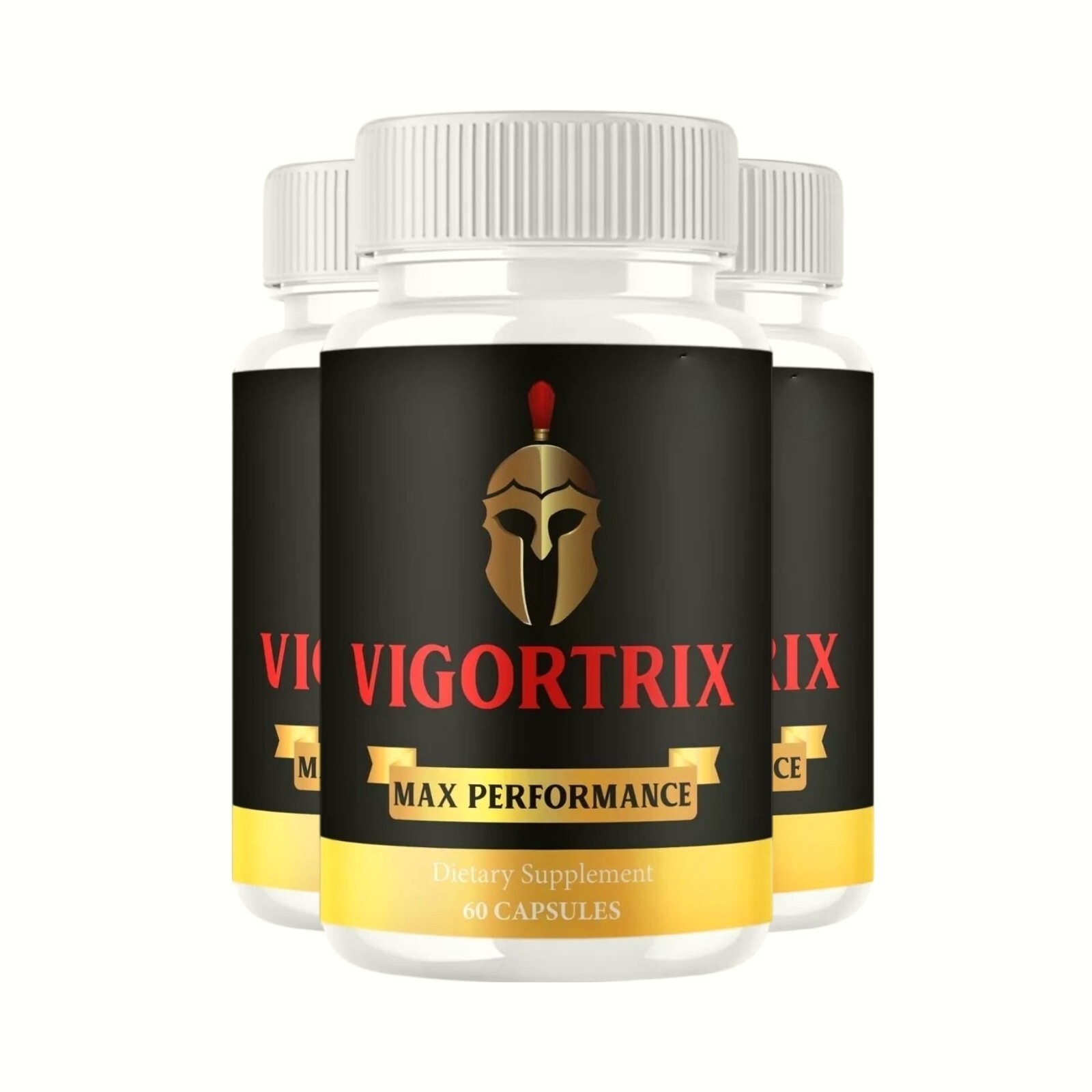 3-Pack Vigortrix Pills, Natural Energy & Stamina Support for Men – 180 Capsules