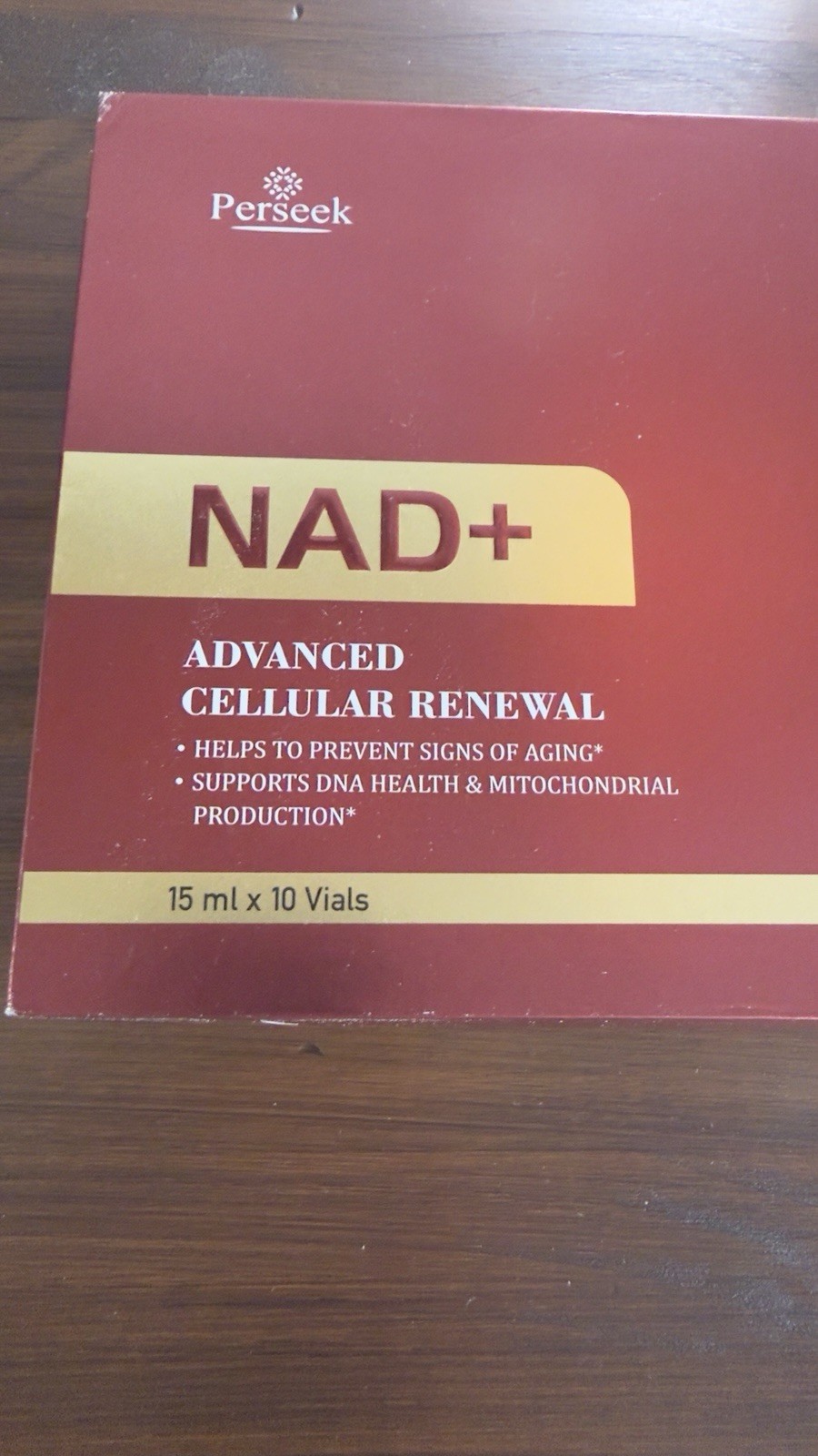 Perseek NAD+ Advanced Cellular Renewal Anti-Aging Liquid 15ml x10 Vials