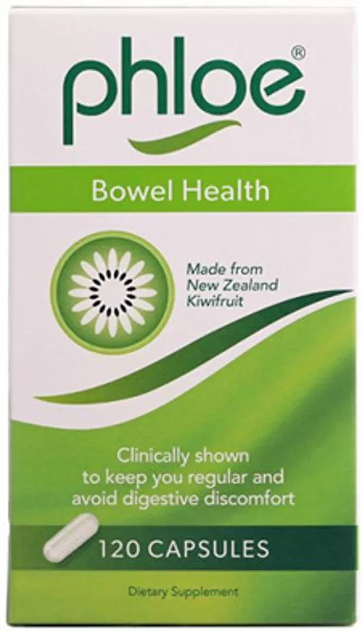 Phloe Healthy Bowel 120 Capsules – made from New Zealand Kiwifruit