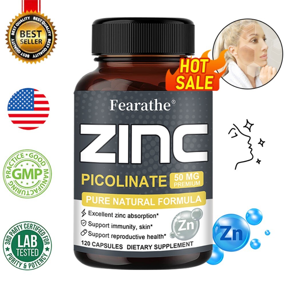 Zinc Picolinate 50mg | 30 To 120 Capsules | High Potency, Non-GMO