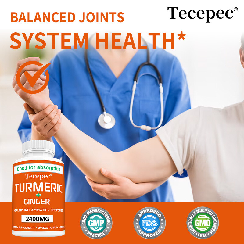 TURMERIC 95% CURCUMIN 2400mg EXTRACT GINGER BLACK PEPPER ANTIOXIDANT BEST