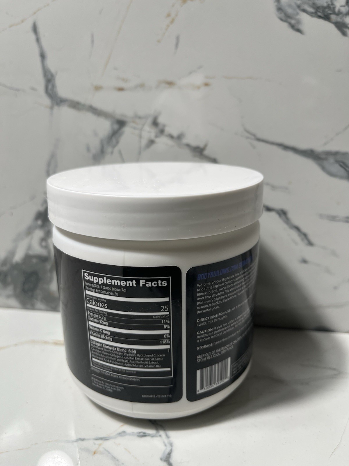 Bodybuilding Signature Collagen Powder w/ Vit C & B6 30 Servings 07/2027