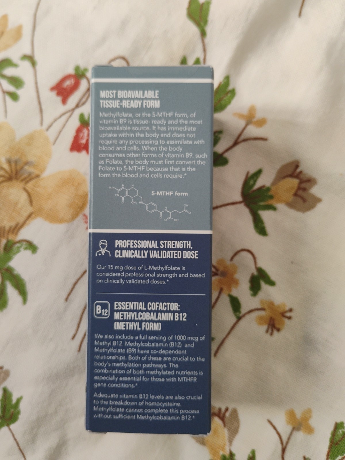 Triquetra L-Methylfolate (15 mg) Plus Methyl-B12 60 Servings Exp. 09/2027 New