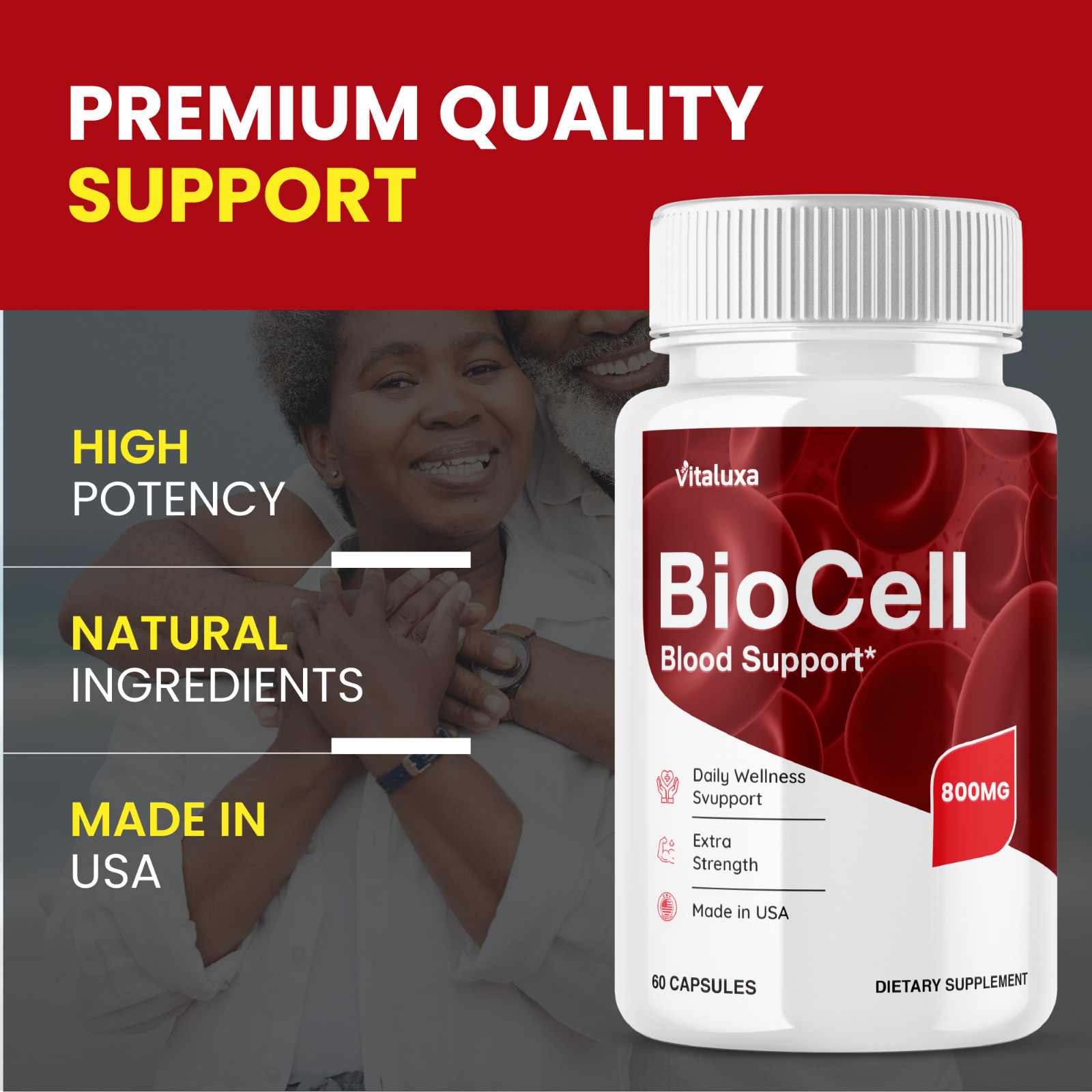 Bio Cell Blood Health Support Supplement Capsules (60 Capsules)