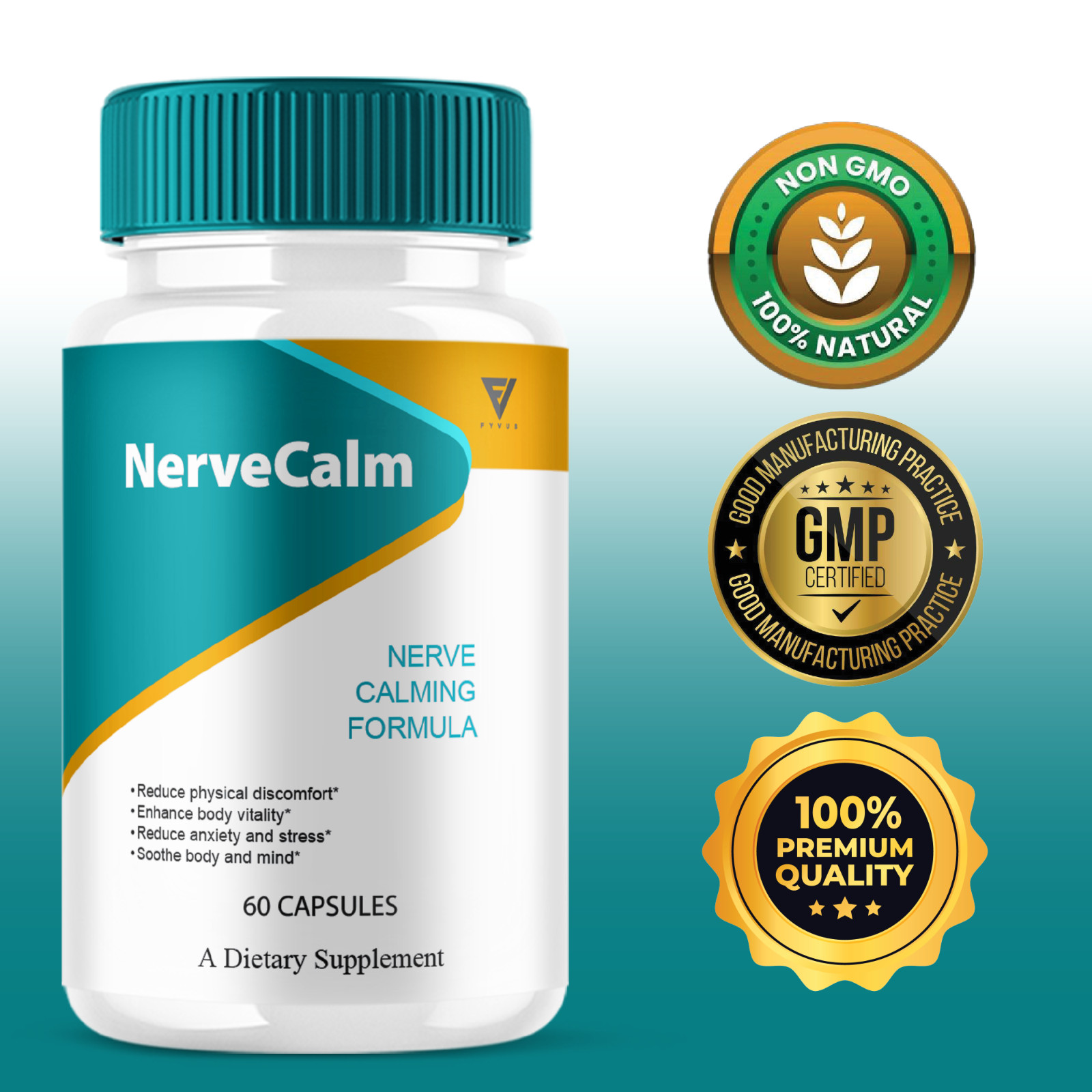 Nerve Calm Advanced Formula, NerveCalm Max Strength (60 Capsules)