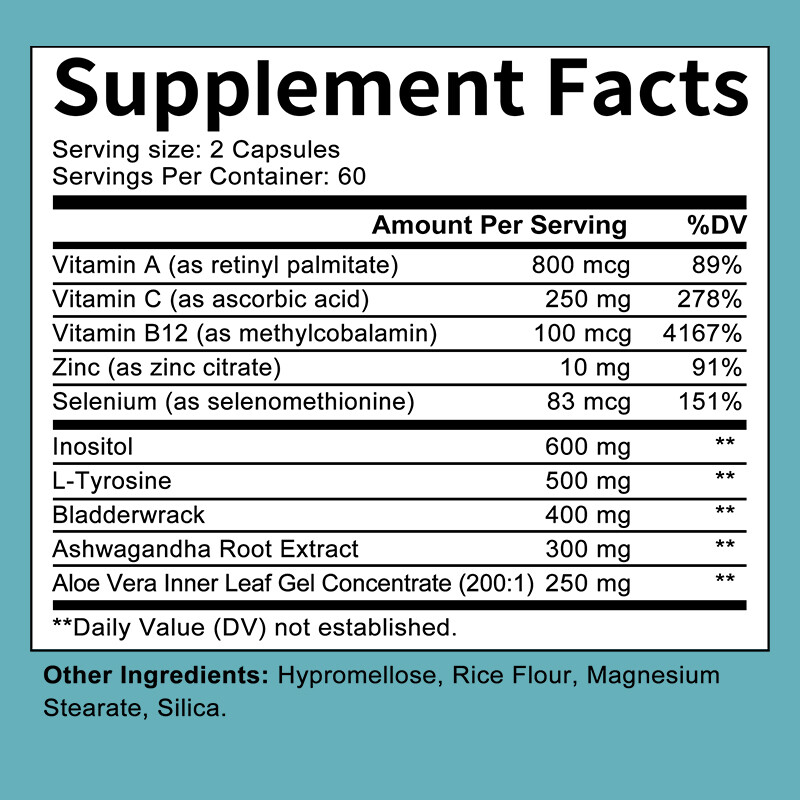 Thyroid Harmony Hormone Balance Capsules For Women with Ashwagandha