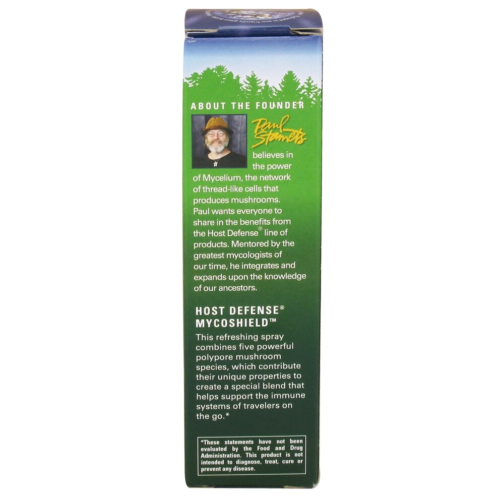 Fungi Perfecti Host Defense MycoShield Immune Support Spray Cinnamon, 1 Ounces
