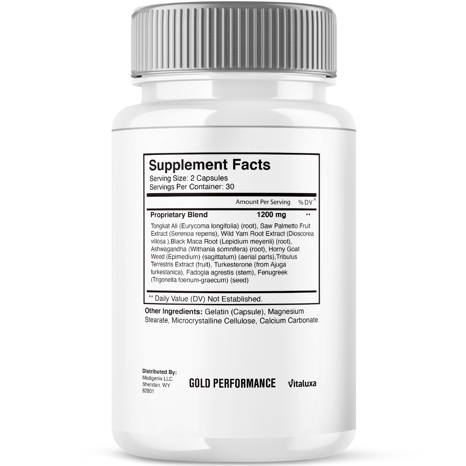 (3 Pack) Gold Performance Capsules Maximum Strength for Confident (180 Capsules)