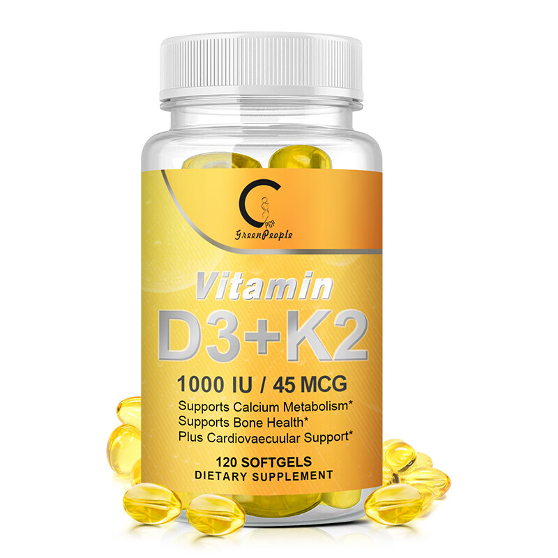 Vitamin D3 1000 iu K2 (MK-7) Supports Calcium Absorption, Bone, Immune Health
