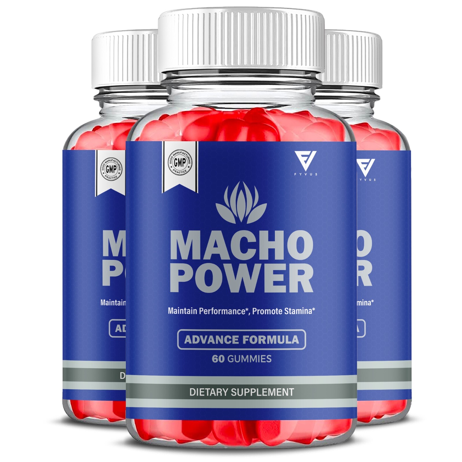 (3 Pack) Macho Power Gummies, MachoPower Maximum Performance (180 Gummies)