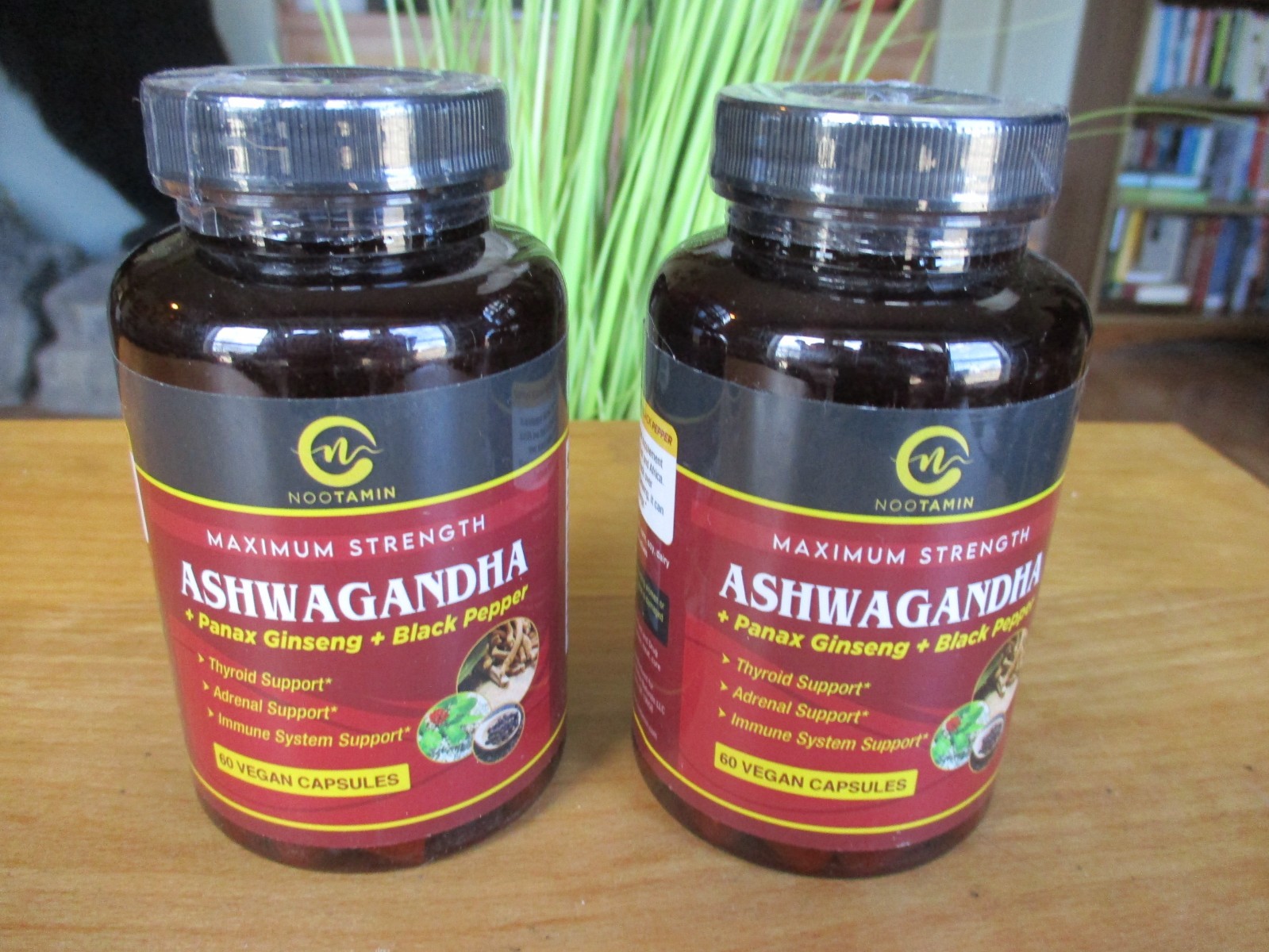 2X NOOTAMIN Ashwagandha Extract 120 Vegetarian Capsules Bundle