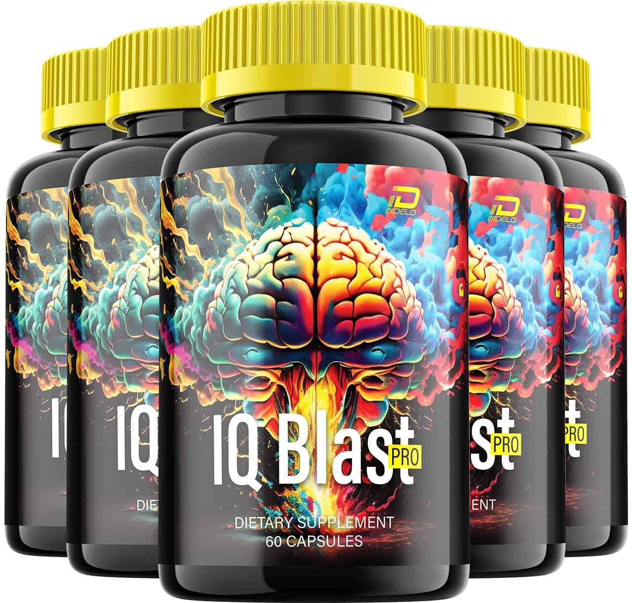 (5Pack) IQ Blast Pro Brain Supplement Capsules – IQBlast Pro All-Natural