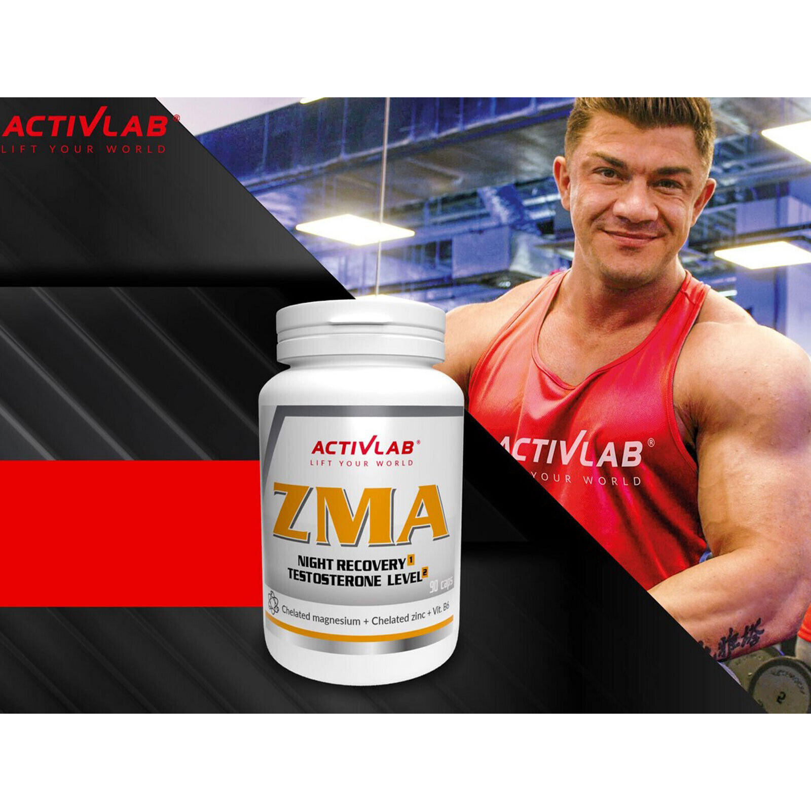 ZMA – Vitamin B6 Zinc Magnesium Supplement Anxiety Relief – Testosterone Booster