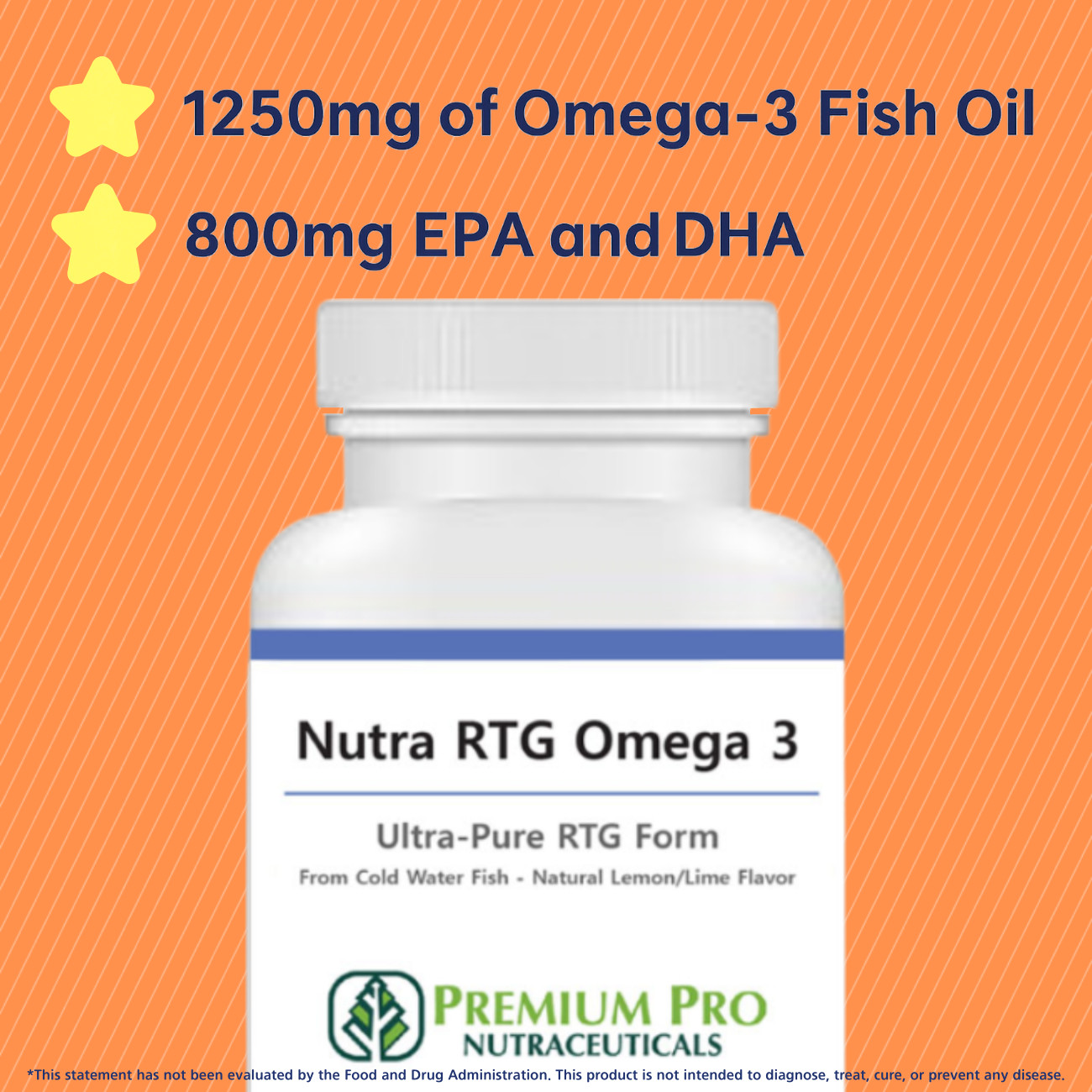 Nutra RTG Omega-3 Triglyceride Fish Oil for Heart, Brain & Joint Support