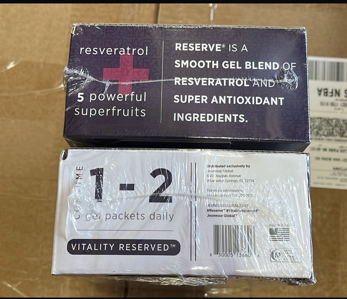 Jeunesse Reserve Resveratrol Antioxidants Fruit Blend Supplement 1 box Exp 2027