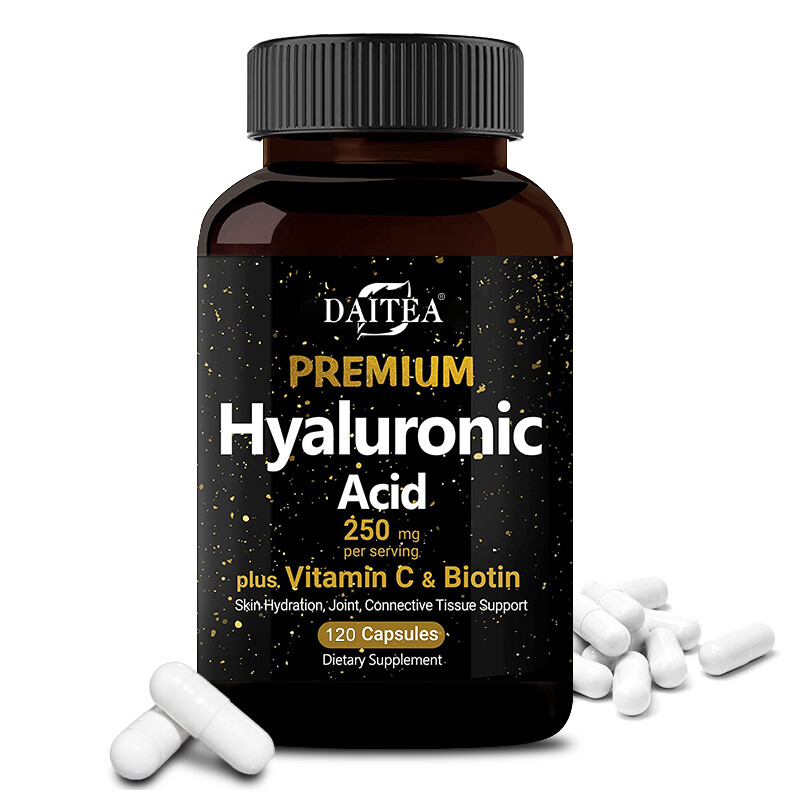 Hyaluronic Acid 250mg Biotin Vitamin C Joint, Connective Tissue Support