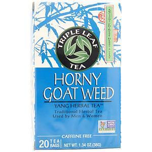 Triple Leaf Tea Horny Goat Weed Herbal Tea 20 pckts