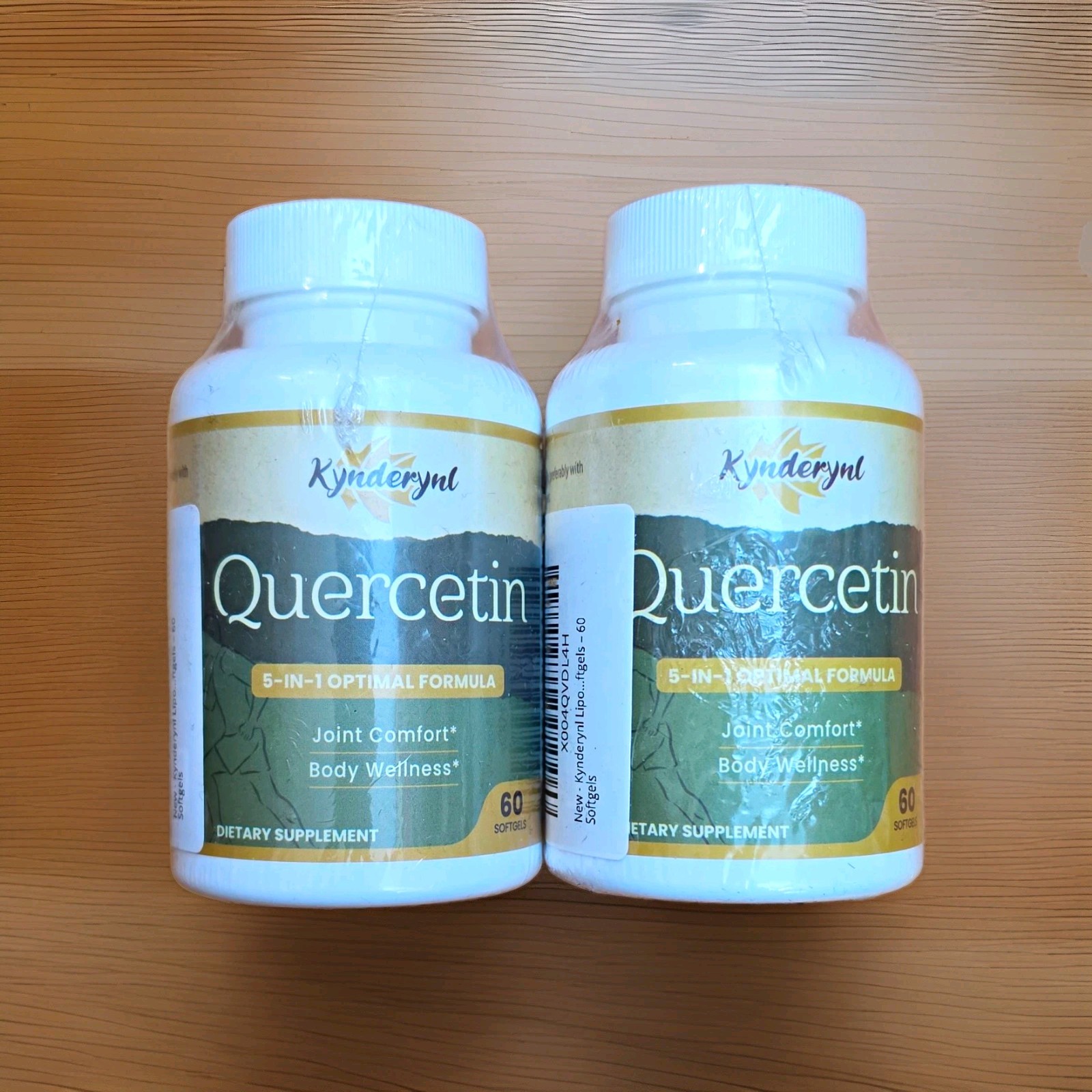 2 X Kynderlynl Quercetin 1000mg 5-in-1 Optimal Formula 120 Softgels EXP 06/28