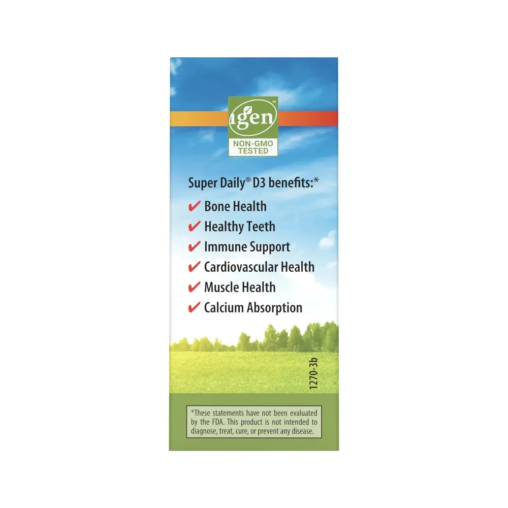 Carlson Super Daily D3 1,000 IU per Vitamin Drop 1-Year Supply