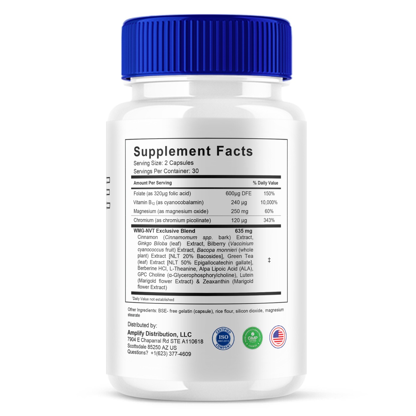 Vertifree Advanced Nootropic Capsules, Vertifree Max (60 Capsules)