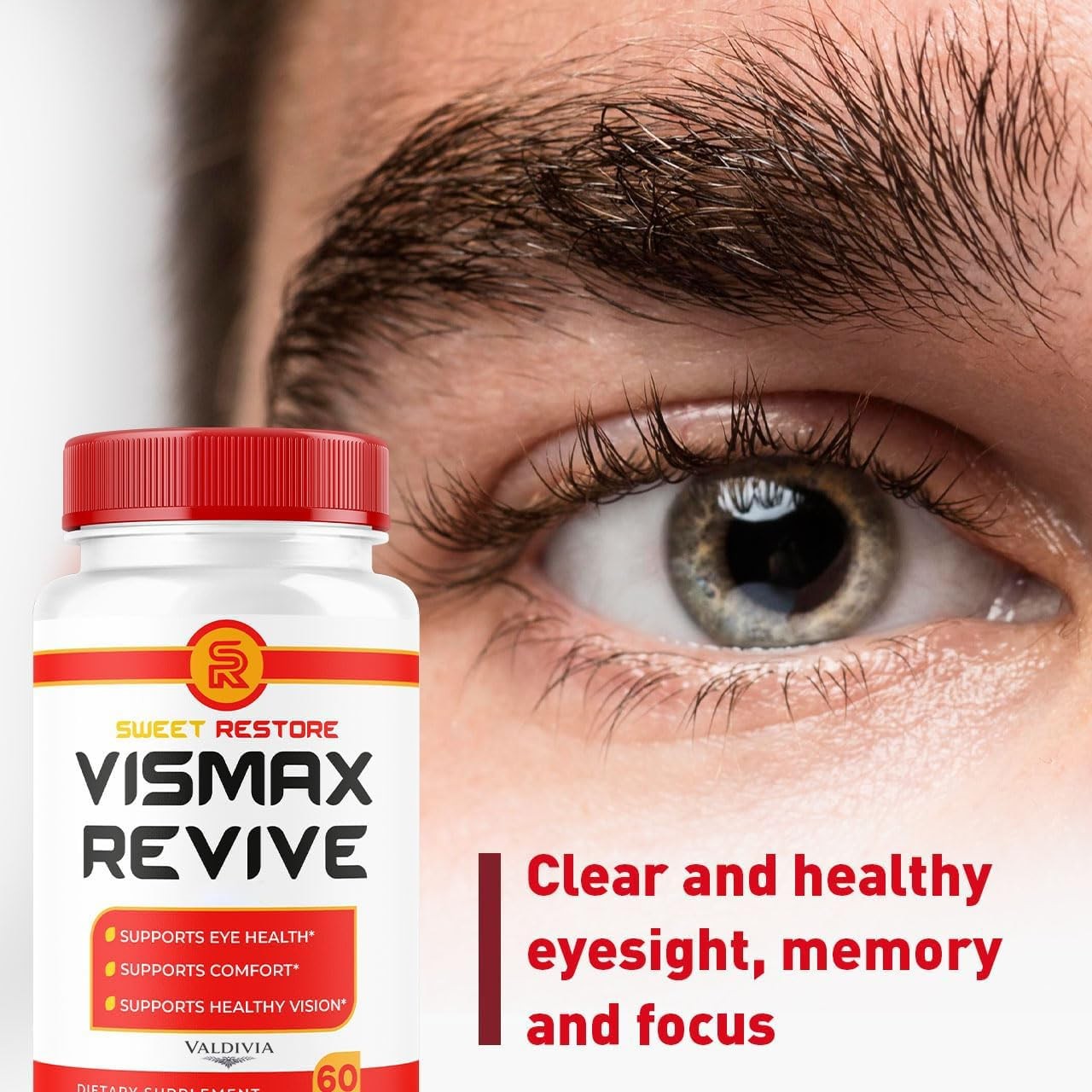 Valdivia Vismax Revive 60 Capsules Vision Support Supplement Eye Health Made