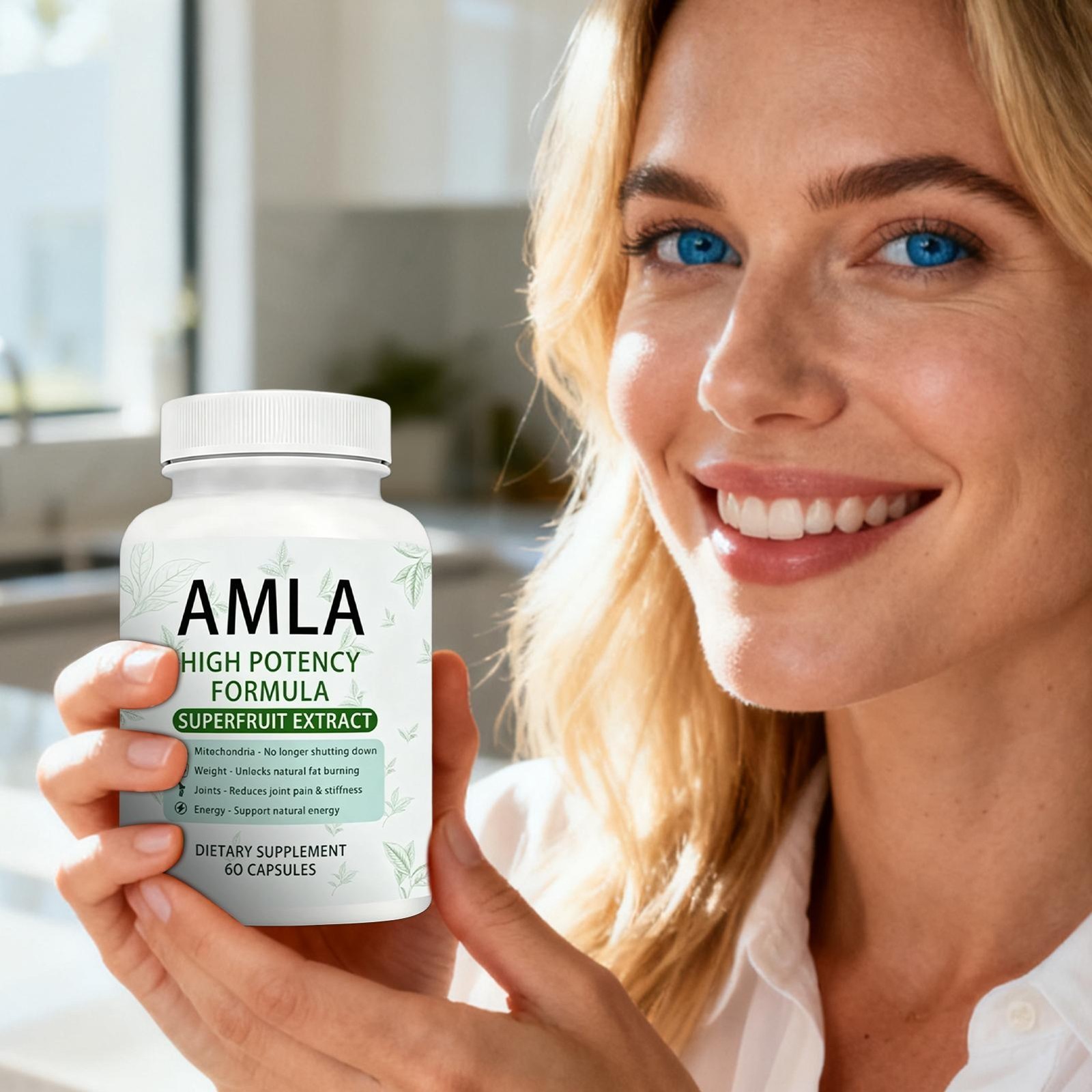 Alevia Organic Amla Capsules 1000mg Indian Gooseberry Antioxidant Supple 60c