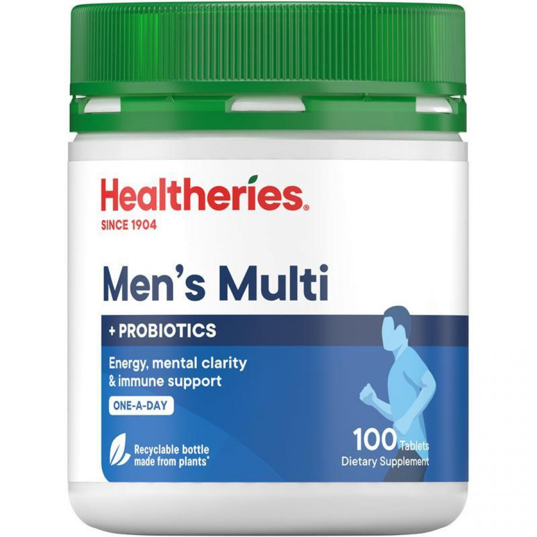 [Healtheries] Men’s Multi + Probiotics 100 Tablets Energy Support