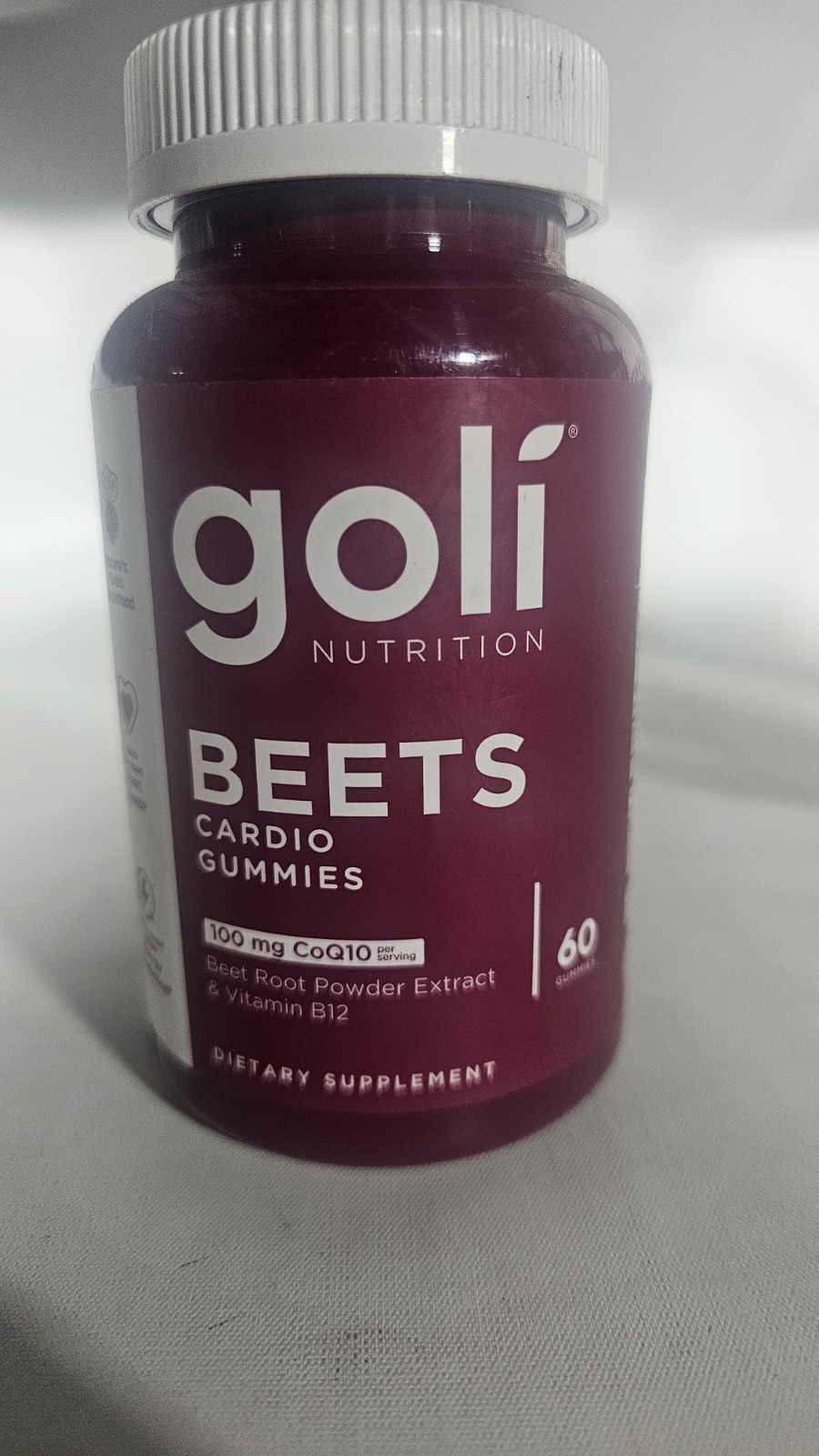 Beets Cardio Gummies 100mg CoQ10 +Vitamin B12 Heart Health Exp:04/2027