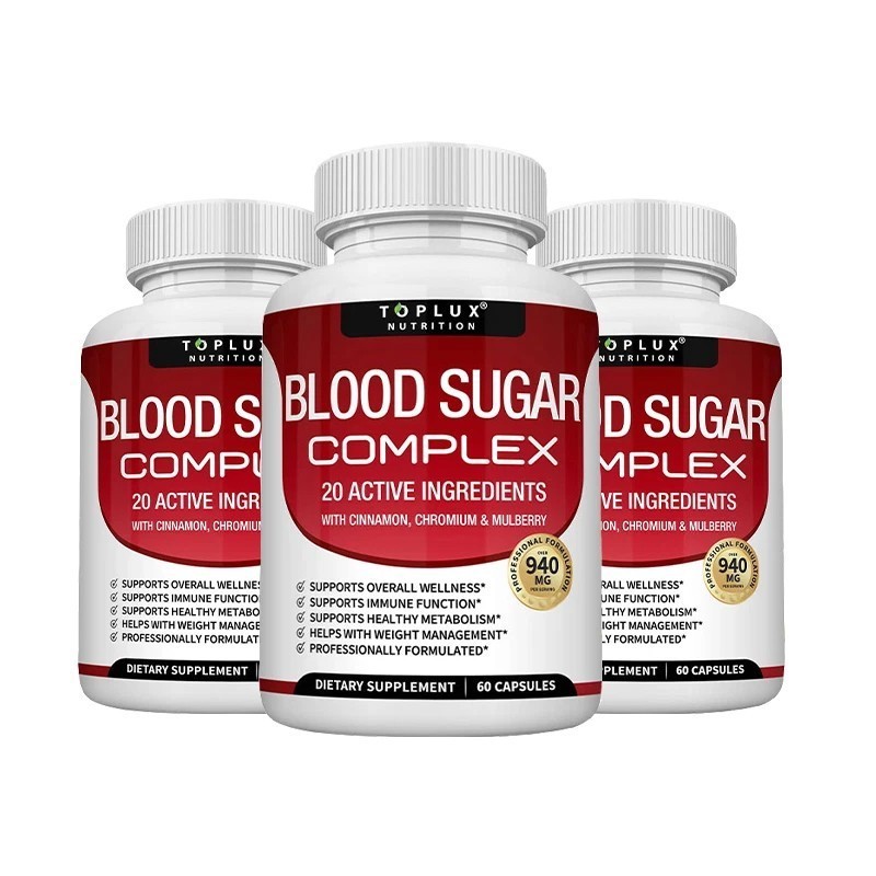 1~3x BLOOD SUGAR BLEND SUPPORT Alpha Lipoic Acid&Cinnamon 20Herbs Complex+60CAPS