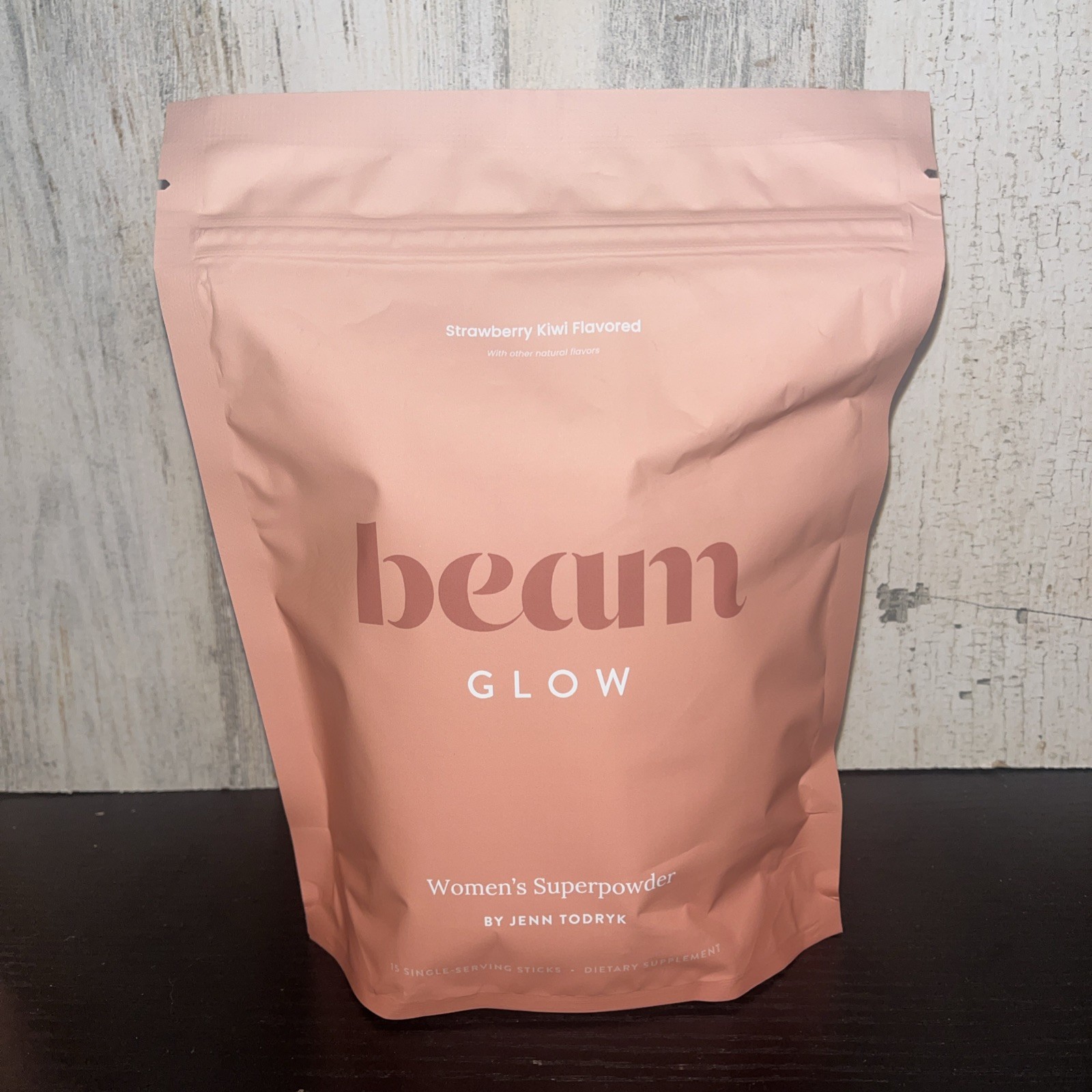 beam Glow Women’s Superpowder Strawberry Kiwi Vitamins & more! 15 servings