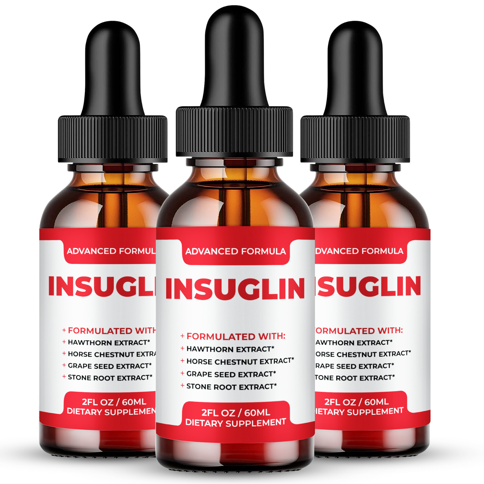 Insuglin Drops – Premium Oral Liquid Supplement for Healthy Circulation (3 Pack)