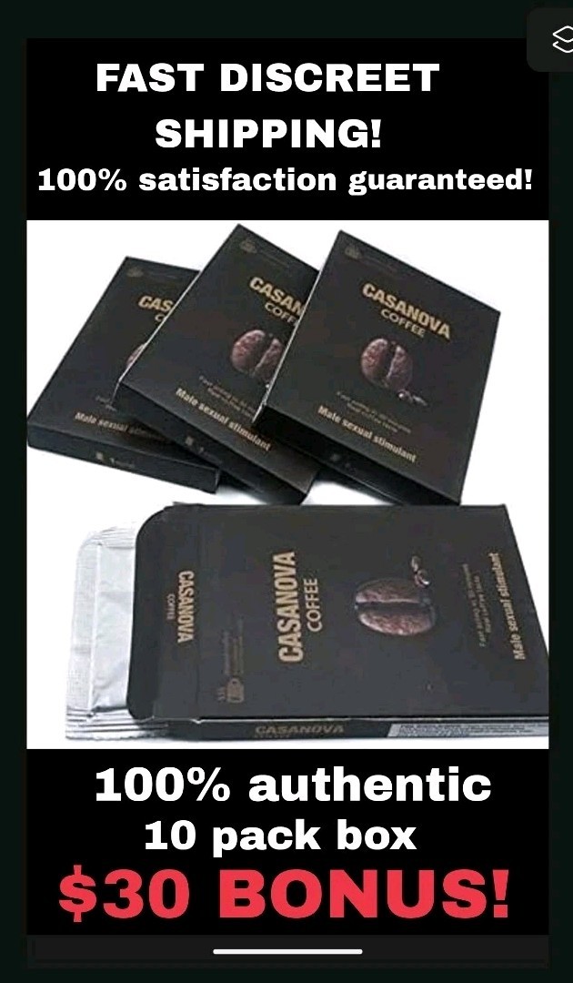 10 Packs + $30 BONUS! Casanova Coffee Male Sexual Stimulant Enhancement Stamina