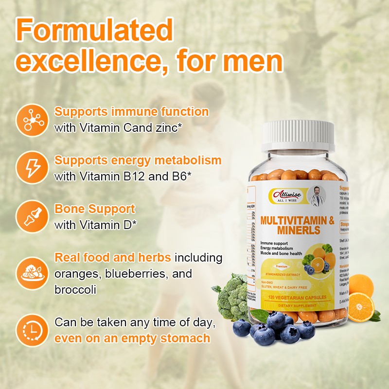 Multivitamin Highest Potency Daily Vitamins & Minerals Supplement 120 Capsules