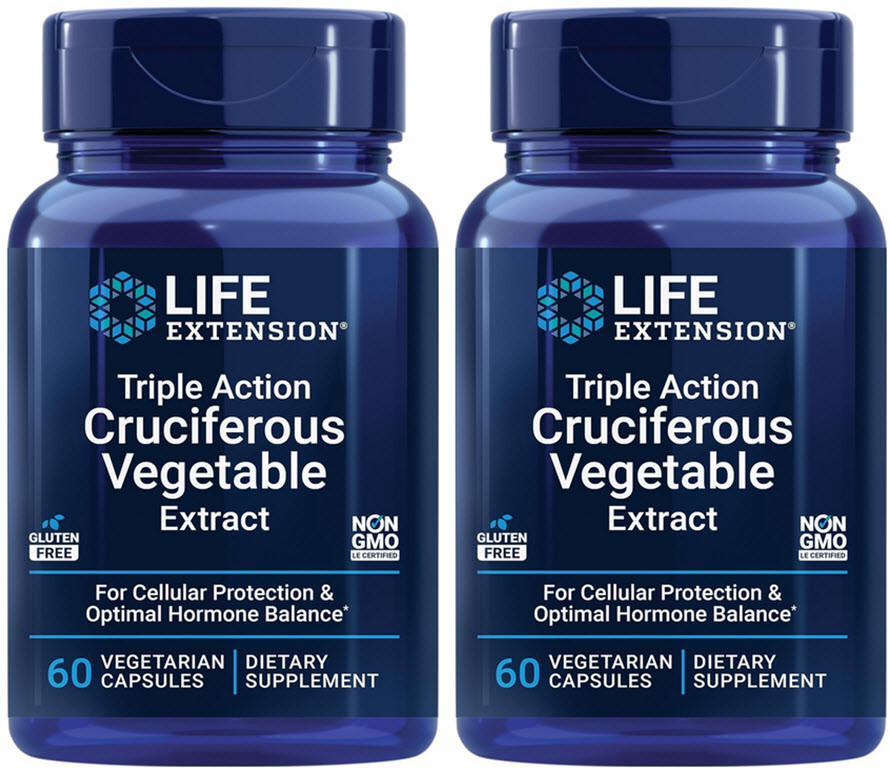 TRIPLE ACTION CRUCIFEROUS VEGETABLE EXTRACT 120 Capsule LIFE EXTENSION