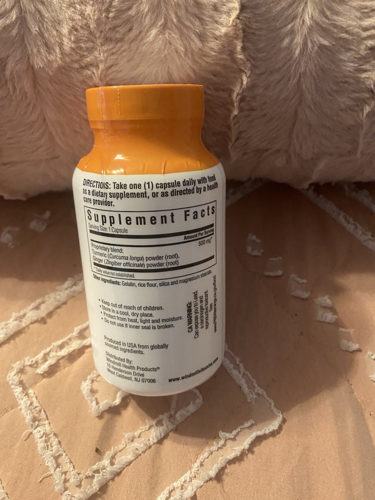 NutritionWorks Turmeric with Ginger 500mg Capsules 90 Ct Joint & Immune Support