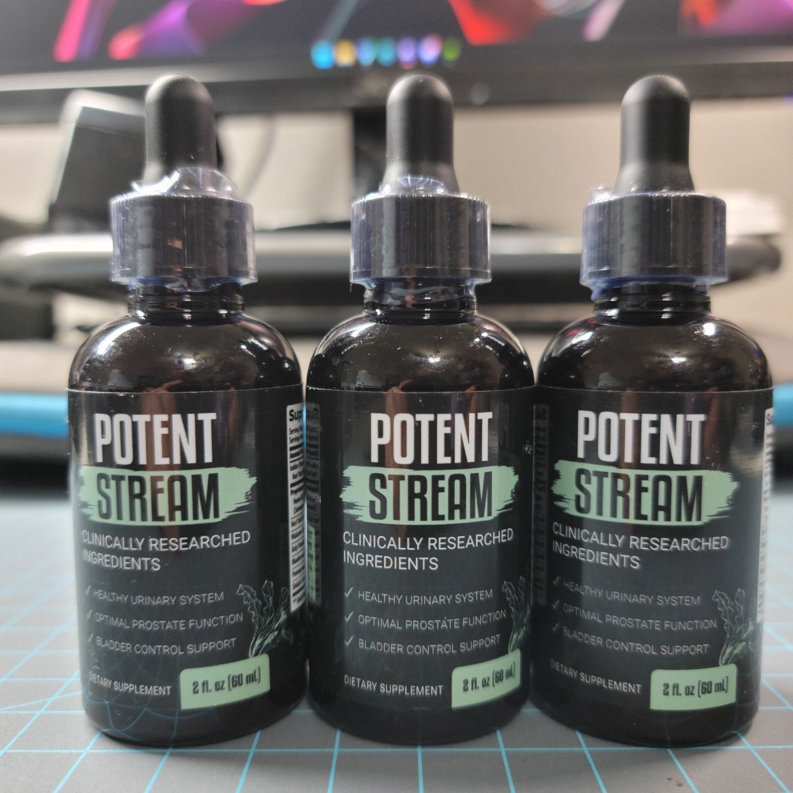 Potent Stream Drops, Potent Stream Prostate Support Drops ( 3 Pack )