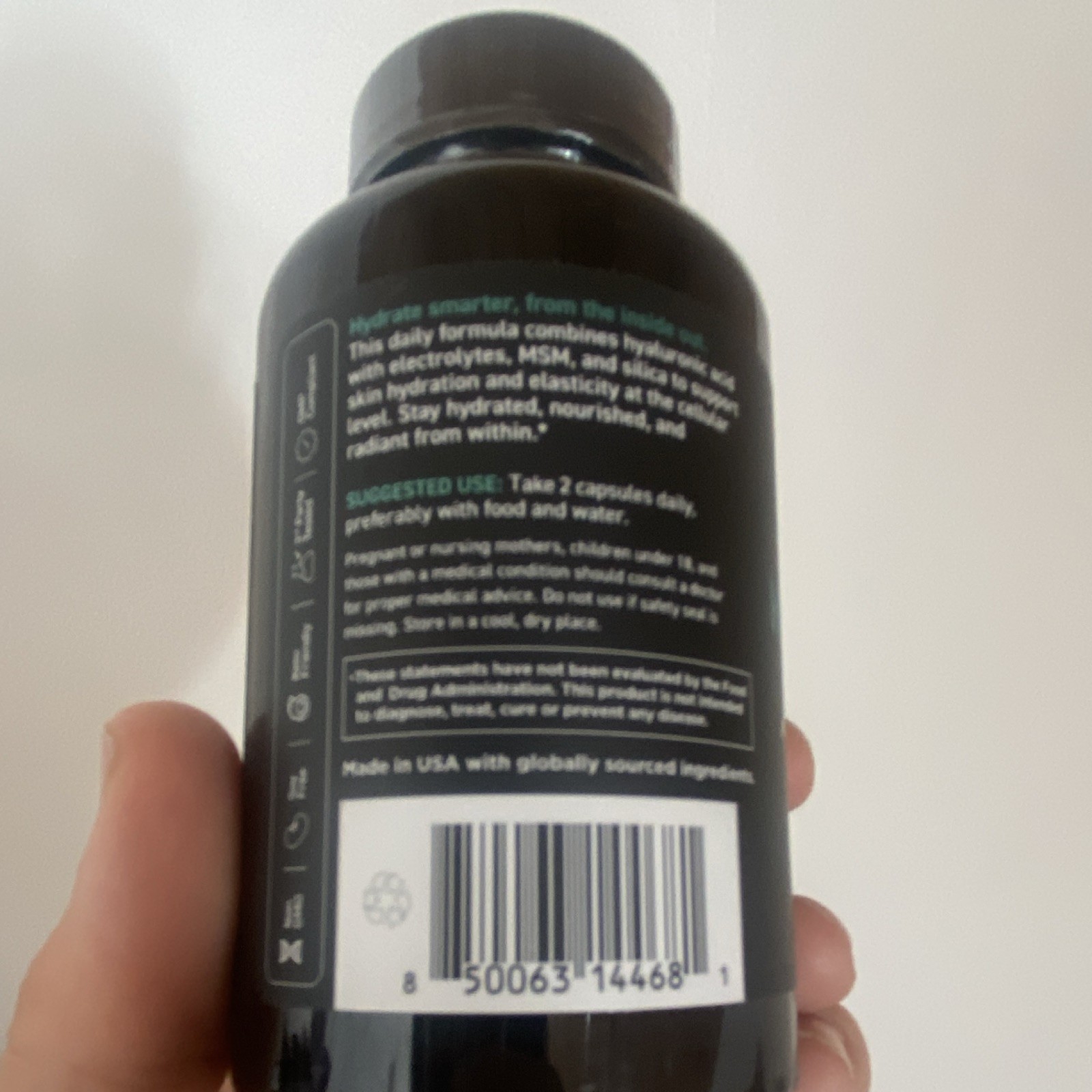 Vital Vitamins Hyaluronic Acid Hydration Support Complex 60 Capsules Unisex