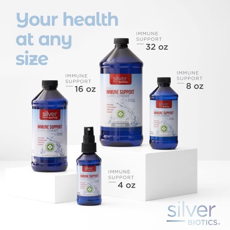 Silver Biotics Multivalent SilverSol Technology Ag₄O₄ 10 PPM Immune Support |…