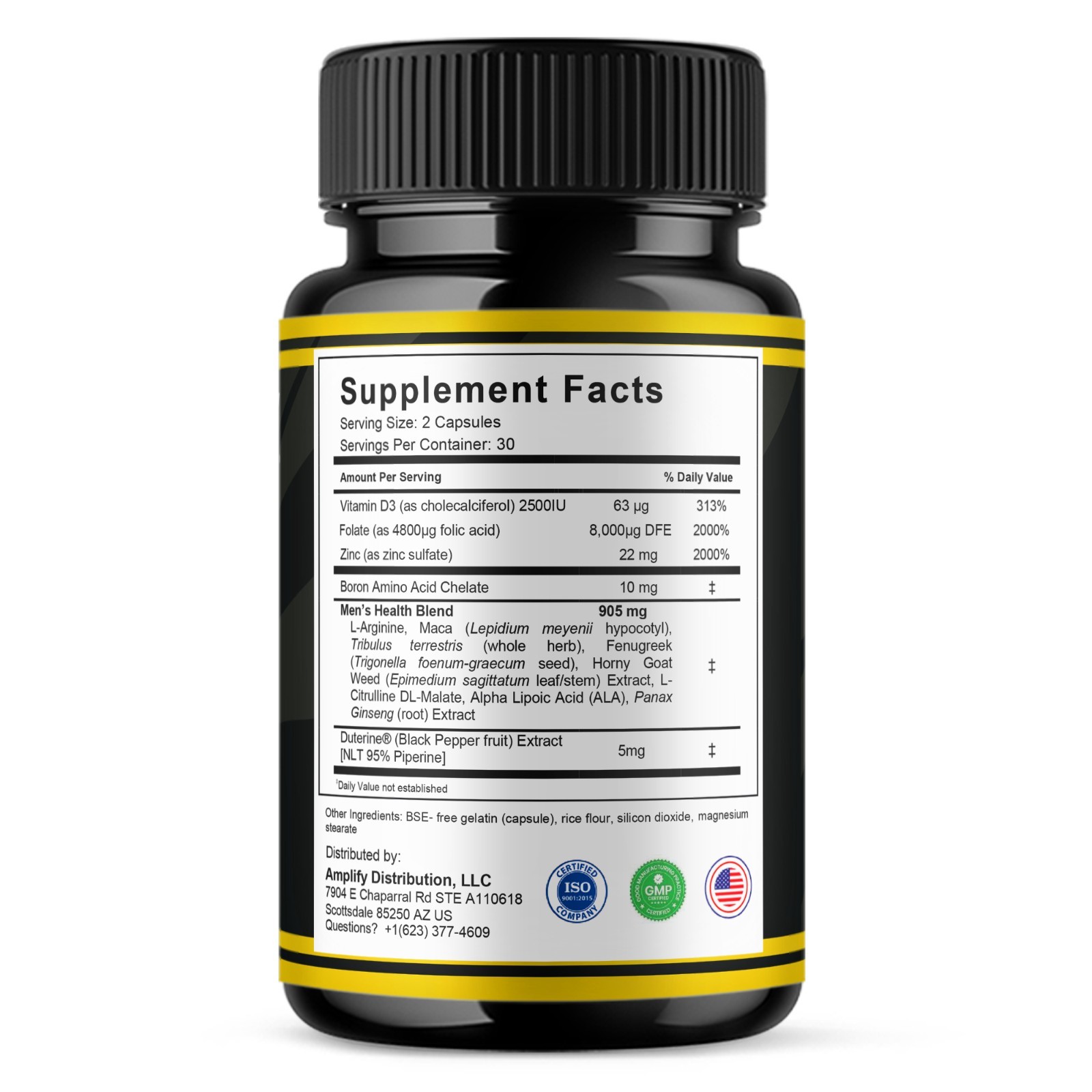 (3 Pack) Erefil Premium Performance Capsules, Erefill Supplement (180 Capsules)