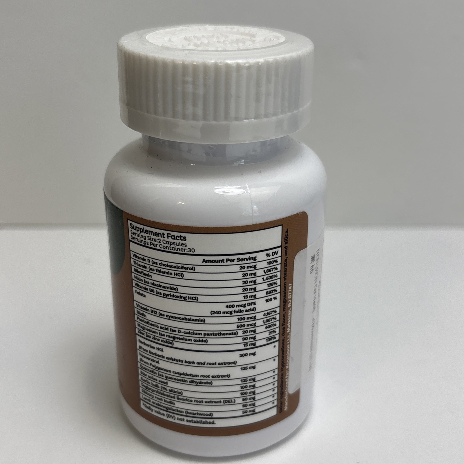 Emma Relief Supplement Konsciens Keto for Gut Bloating 60 Capsules Exp 12/2026