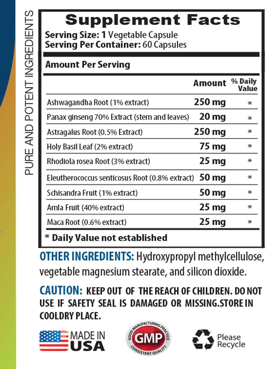 ashwagandha organic – ASHWAGANDHA ROOT COMPLEX — antioxidant supplement 1B