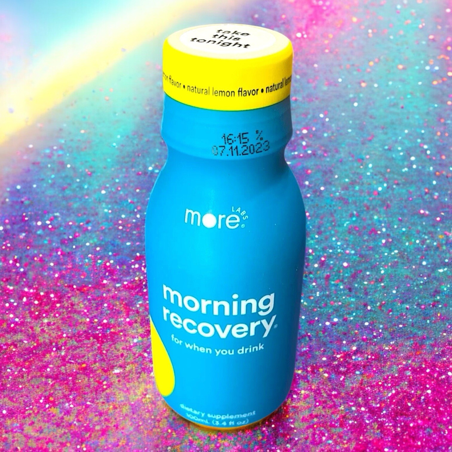 Morning Recovery Hangover Prevention Drink Lemon Flavor 3.4 OZ 6 pack New In Box
