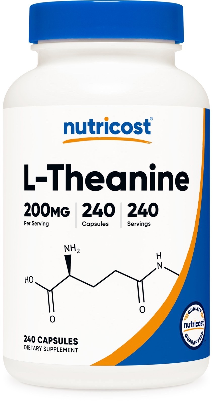 Nutricost L-Theanine 200mg, 240 Capsules – Double Strength