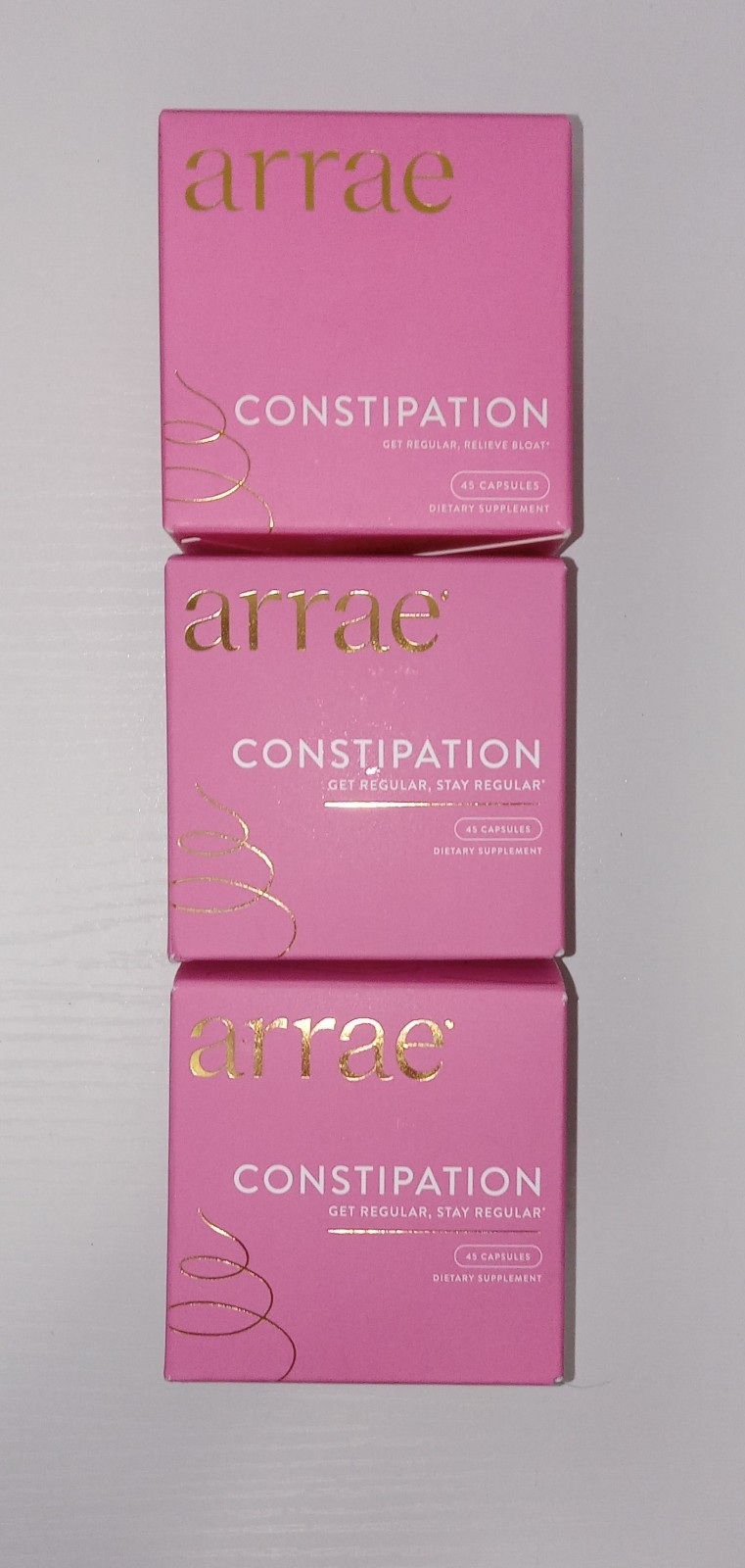 Arrae Constipation Relief Dietary Supplement Capsules 45 ct Vegan Gluten-Free