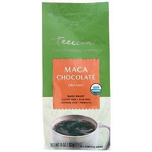 Teeccino Chicory Herbal Coffee Maca Chocolate – Dark Roast 11 oz