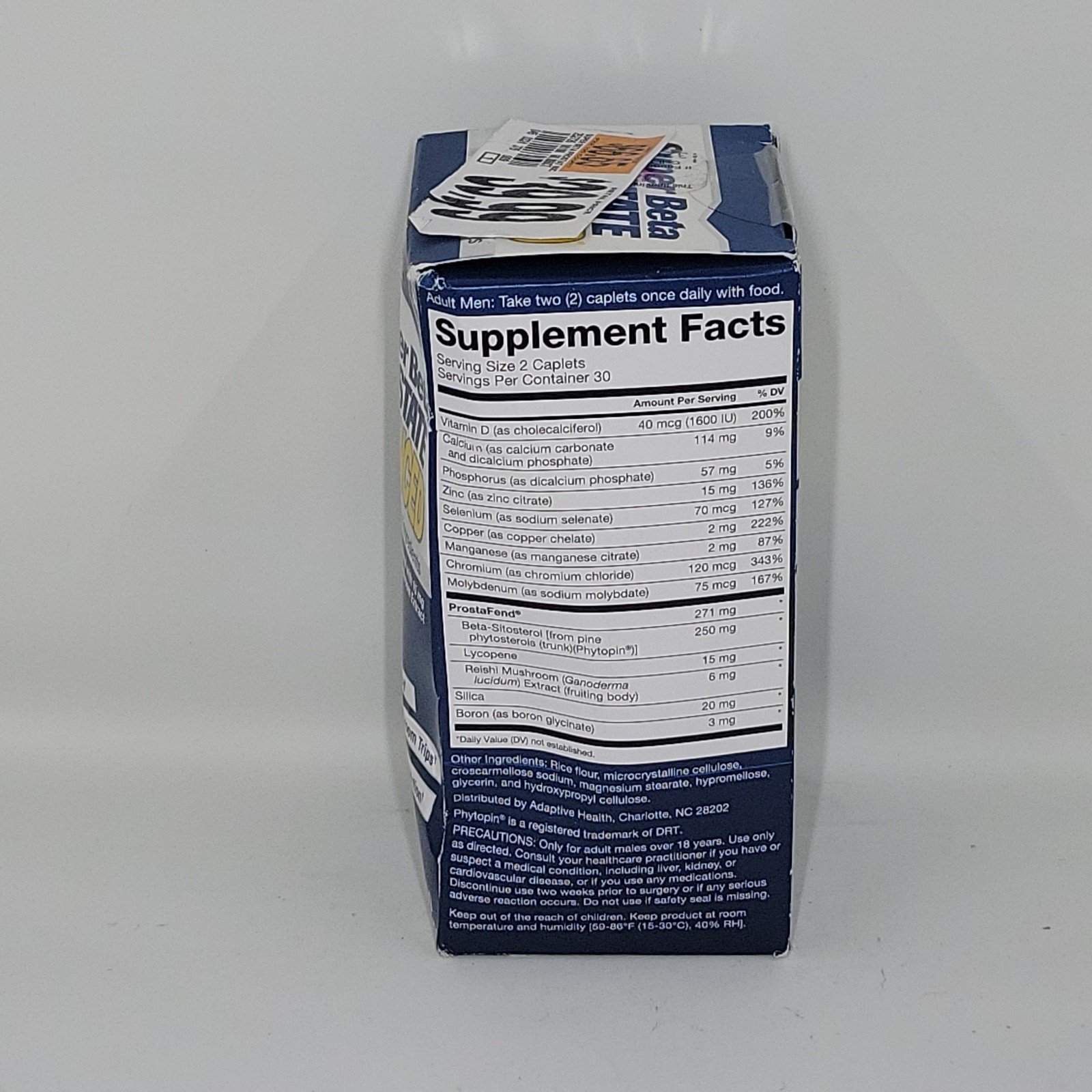 New Vitality Super Beta Prostate P3 Advanced 60 Caps Exp 12/2026