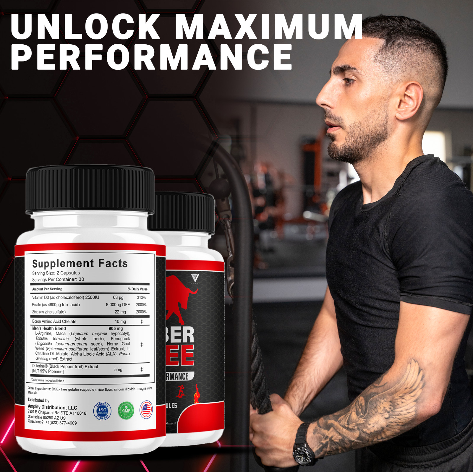 (5 Pack) Ember Ghee Max Performance Supplement EmberGhee Capsules (300 Capsules)