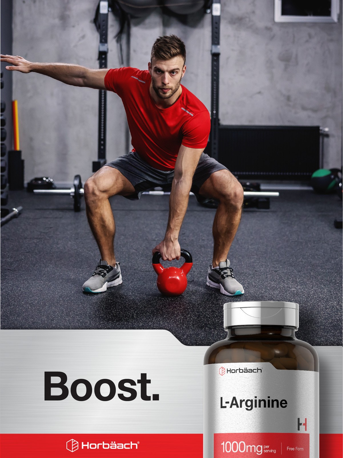 L Arginine 1000mg Capsules | 150 Count | Free Form | Non-GMO | by Horbaach