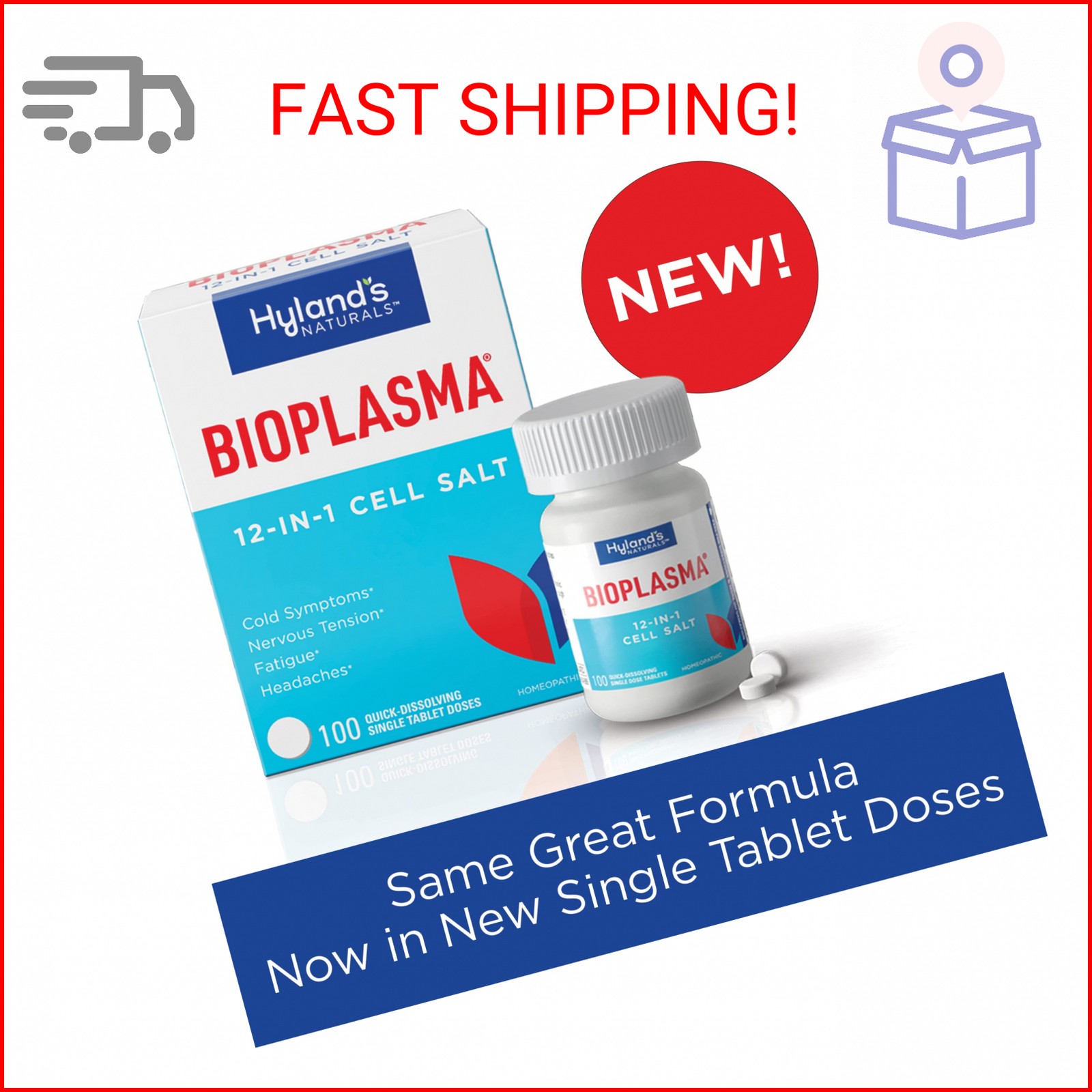 Hyland’s Bioplasma Cell Salts Tablets, Natural Homeopathic Combination of Cell S