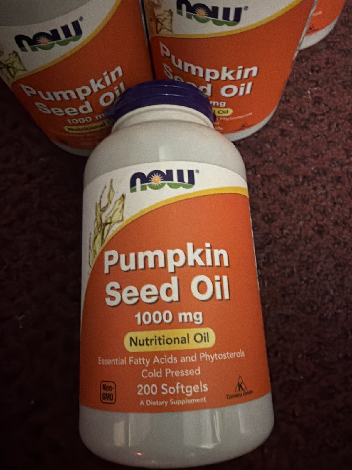 Now Foods – 6x Pumpkin Seed Oil 1000mg Phytosterols 200 Softgels [Exp: 09/2027]